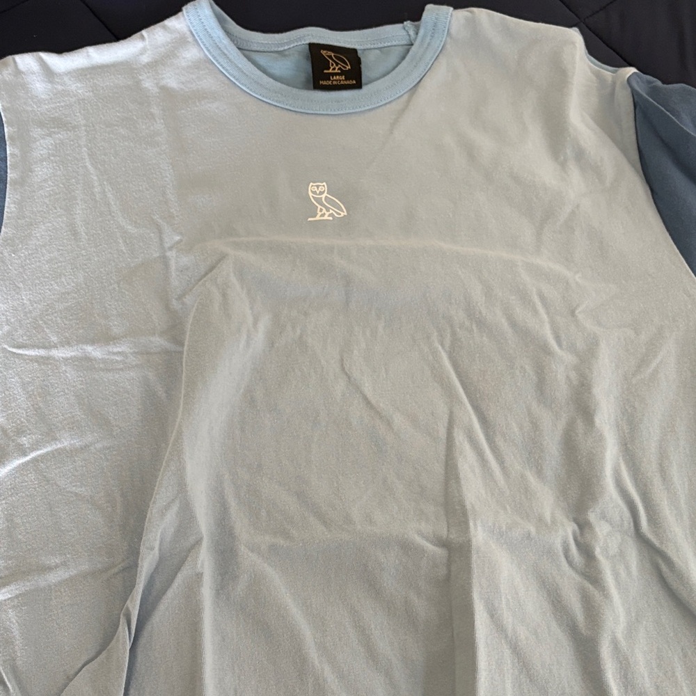 Light Blue T-Shirt with Owl Logo